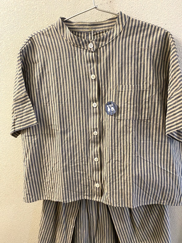 スタンドシャツぼうしま①