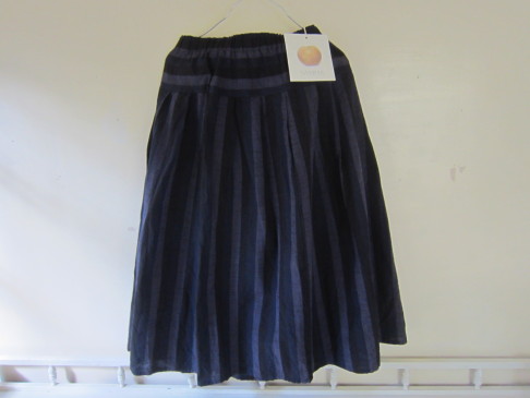 YAMMAヤンマ産業 会津木綿のスカート（黒かつお縞） | あ・でゅまん 